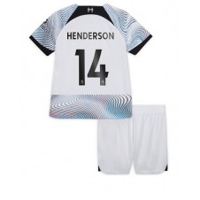 Liverpool Jordan Henderson #14 Bortaställ Barn 2022-23 Korta ärmar (+ Korta byxor)